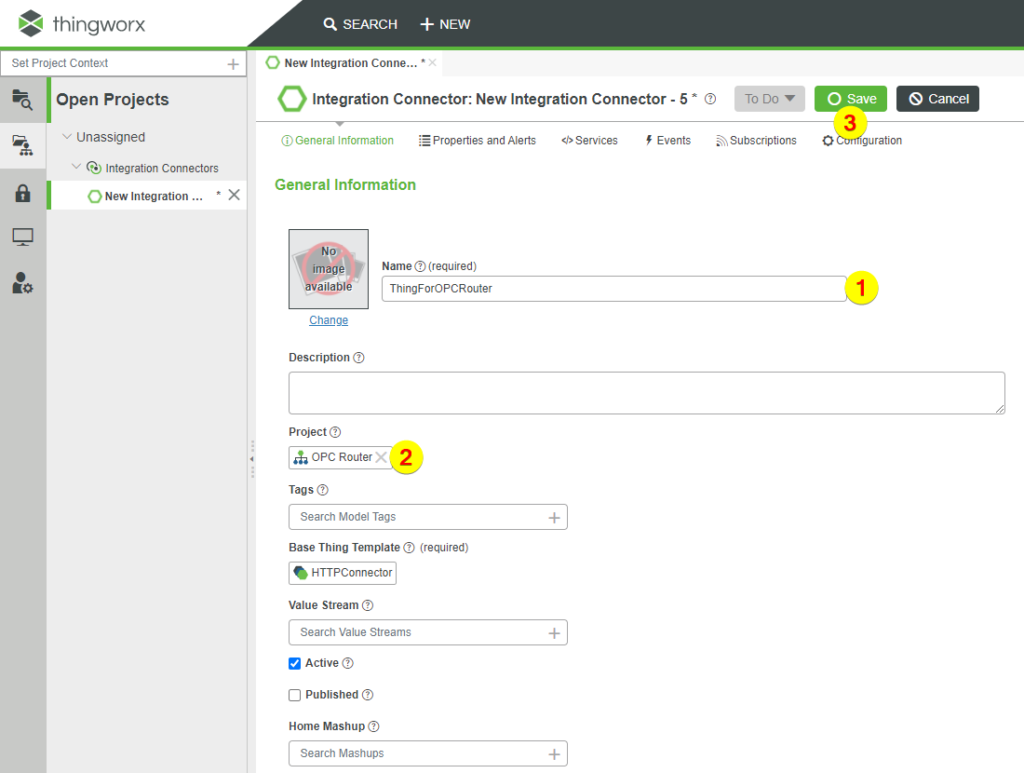 Thingworx 對(duì)象指定